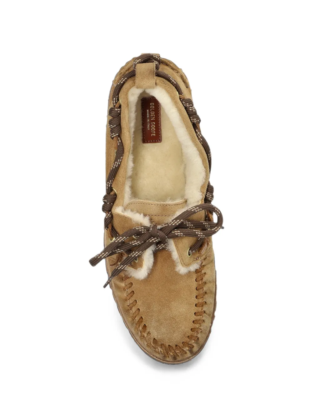 Golden Goose Cruise fur-lined boat shoes Bruin