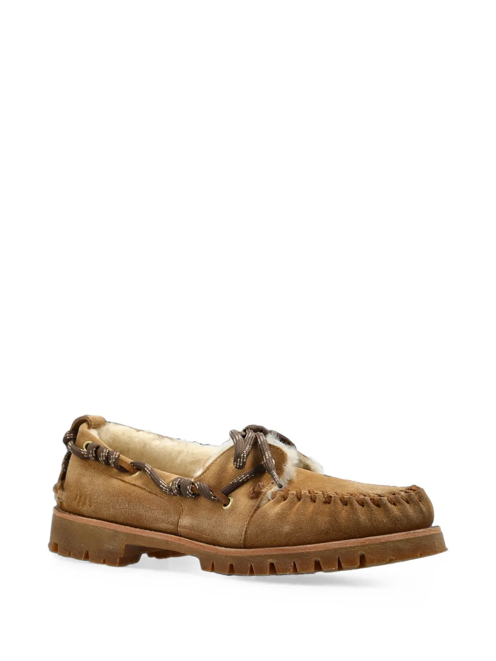 Golden Goose Cruise fur-lined boat shoes Bruin