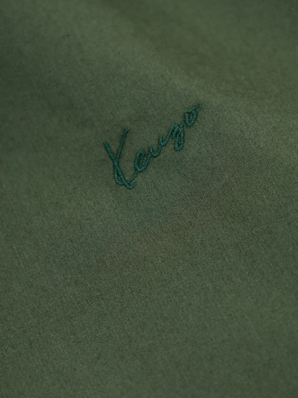 Kenzo Blouse met geborduurd logo en gestrikte hals Groen