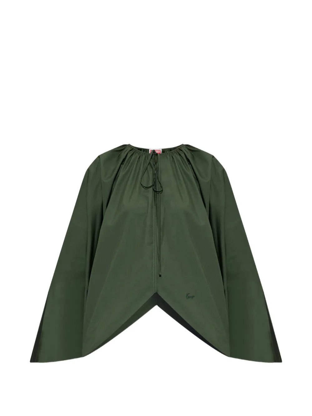 Kenzo Blusa con ricamo - Verde