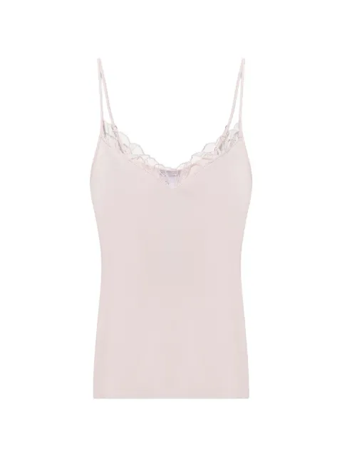 Hanro top Rosaria con ribete de encaje