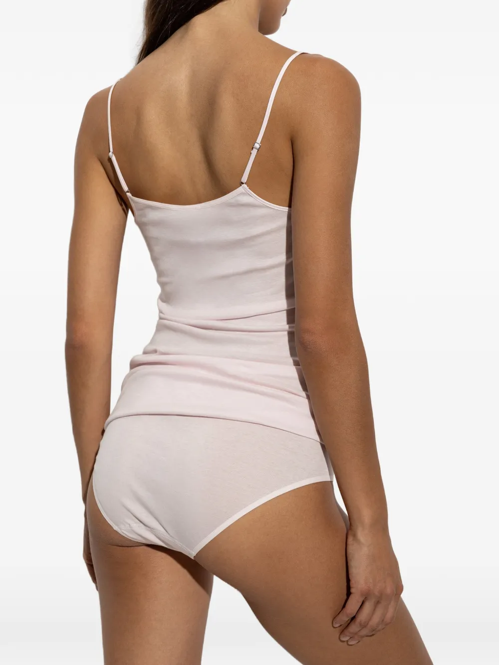 Hanro Rosaria top met kanten afwerking Roze