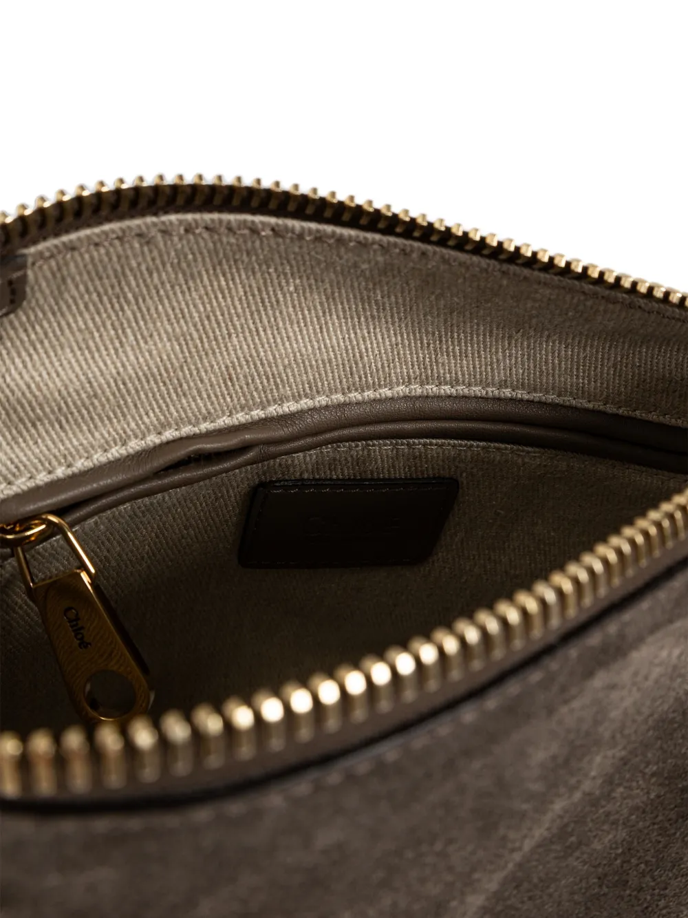 Chloé Marcie kleine suède shopper Bruin