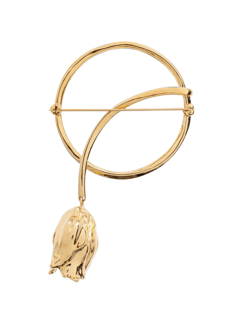 Chloé Tulip circular brooch - Oro