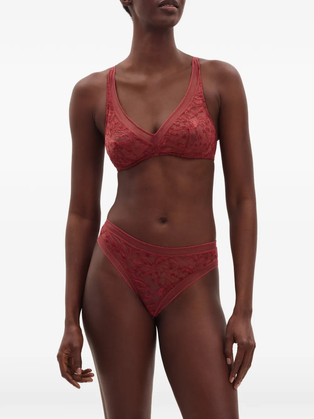 ERES Choeur triangel bh met beugel Rood
