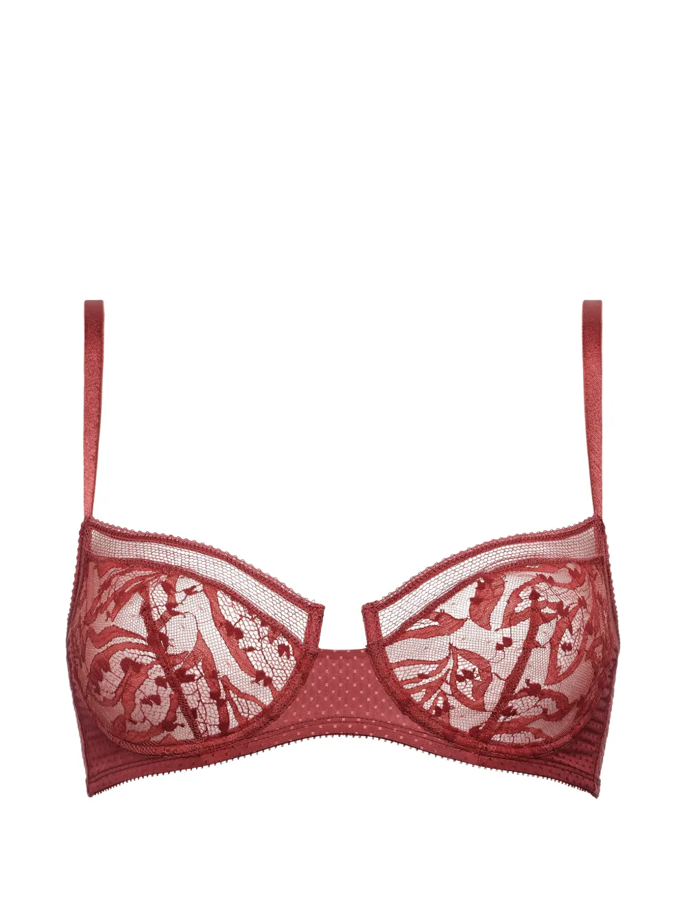 ERES Reggiseno Pampille con ricamo - Rosso