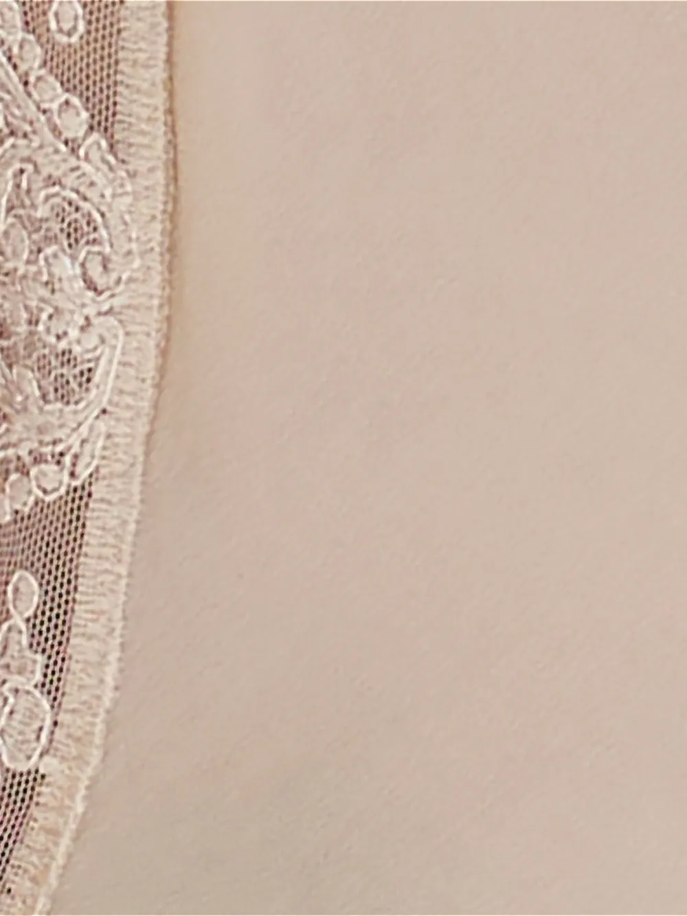ERES Pommette slip met kanten afwerking Beige