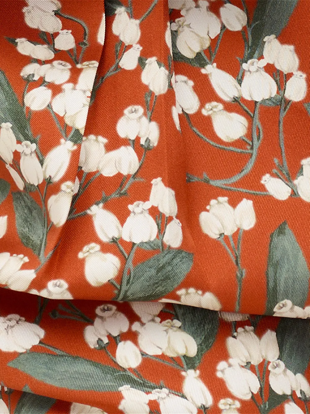 ERES Chuchotis zijden pyjamabroek met bloemenprint Oranje