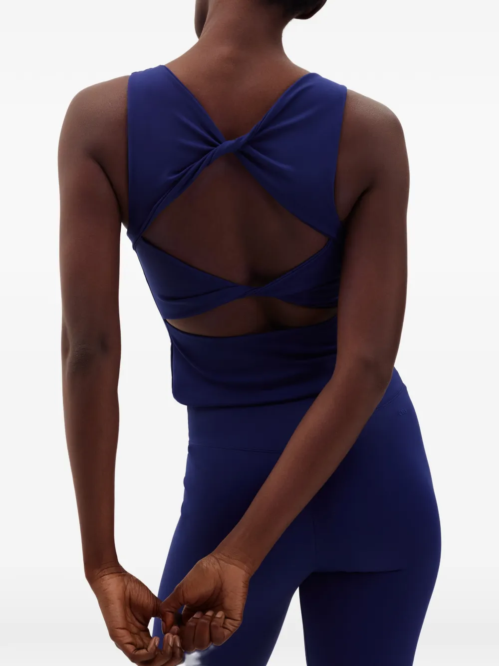 ERES Tanni top met ingebouwde bh met gedraaide achterkant Blauw