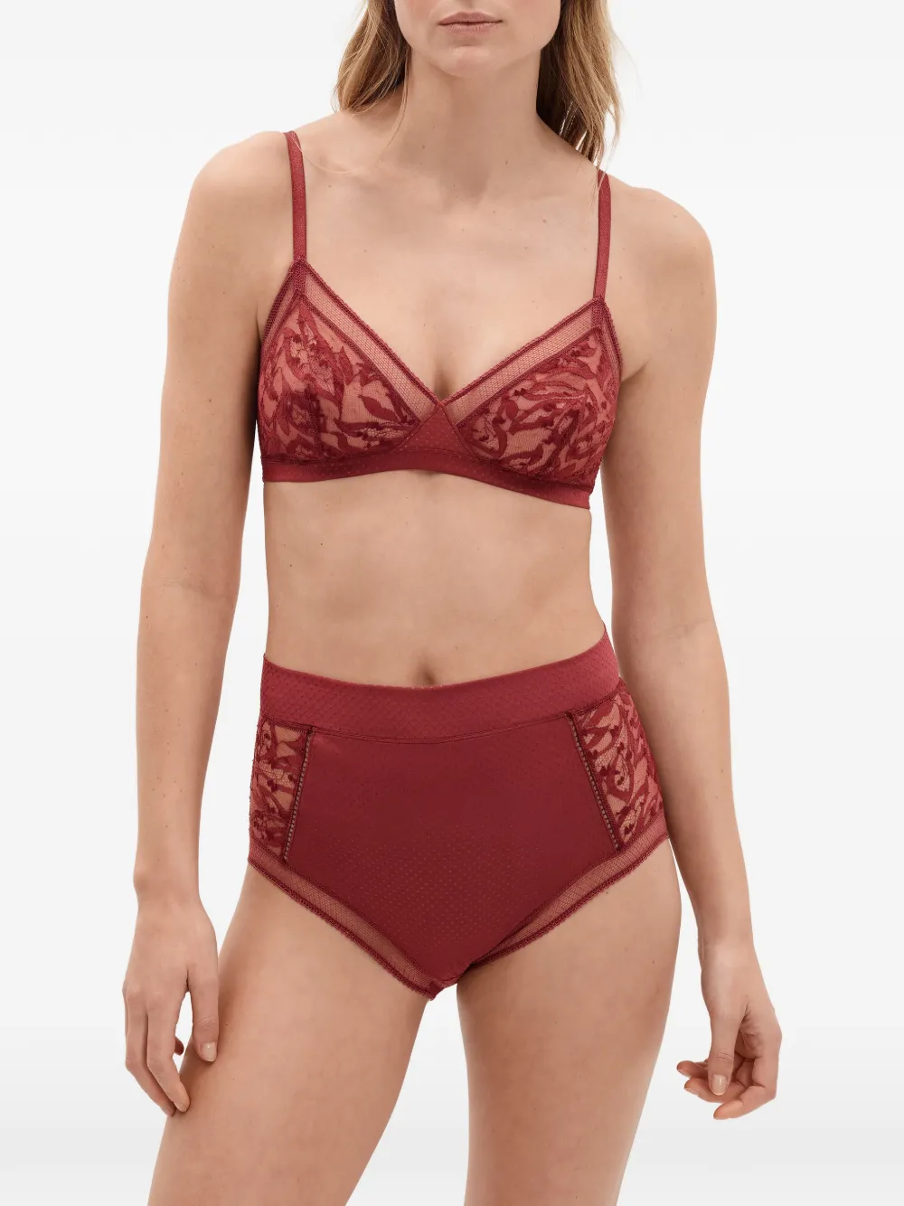 ERES Pergola high-waist slip Rood