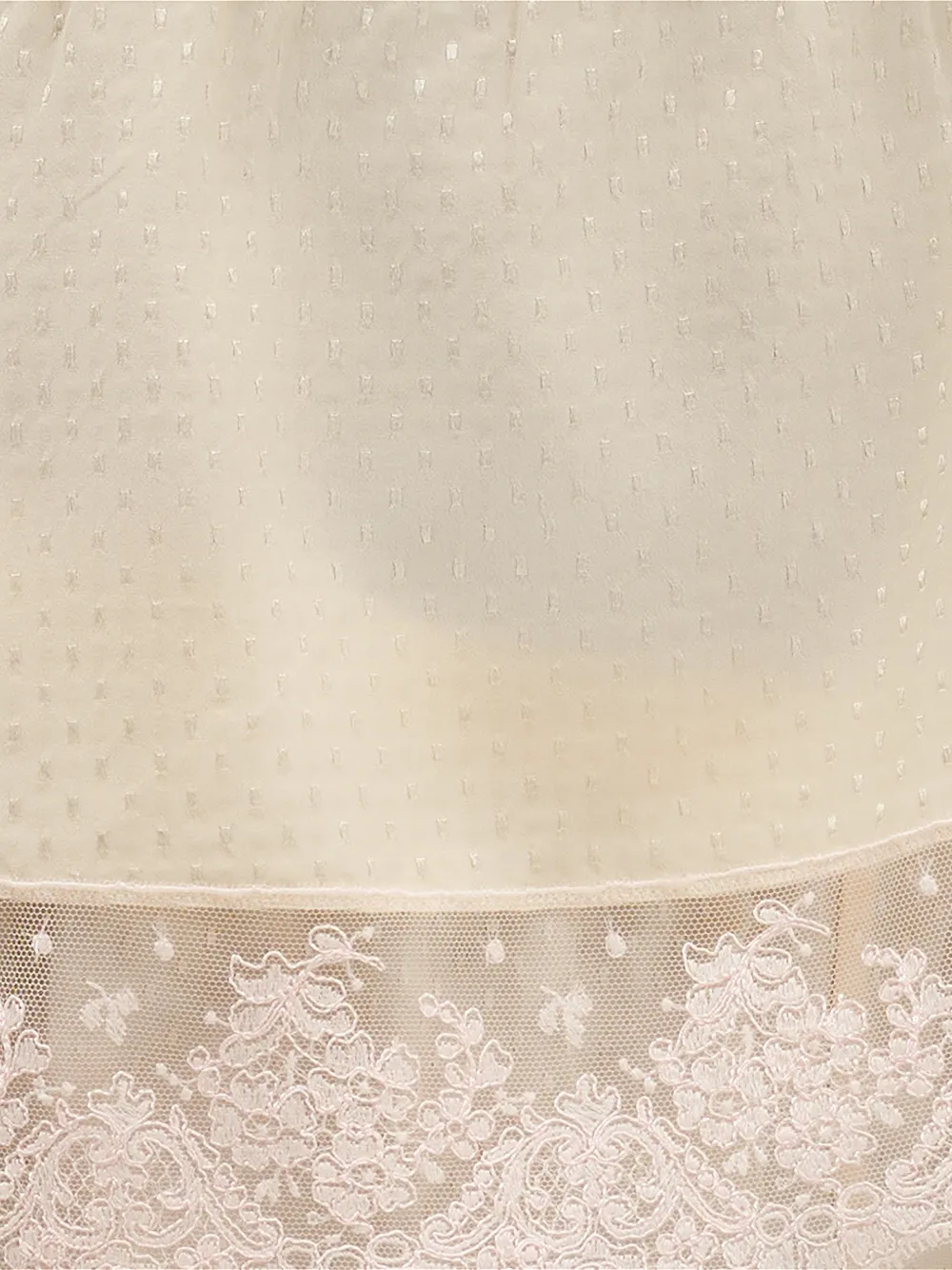 ERES Pureté hemd met kanten afwerking Beige