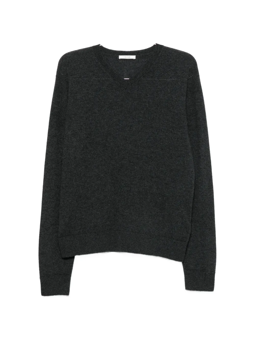 The Row Thamm V-neck Sweater In Grey