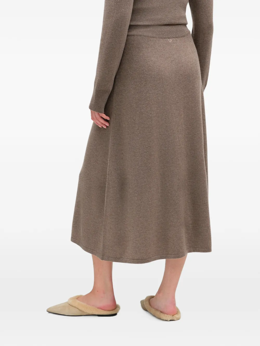 Chinti & Parker Midi-rok met argyle-patroon Bruin