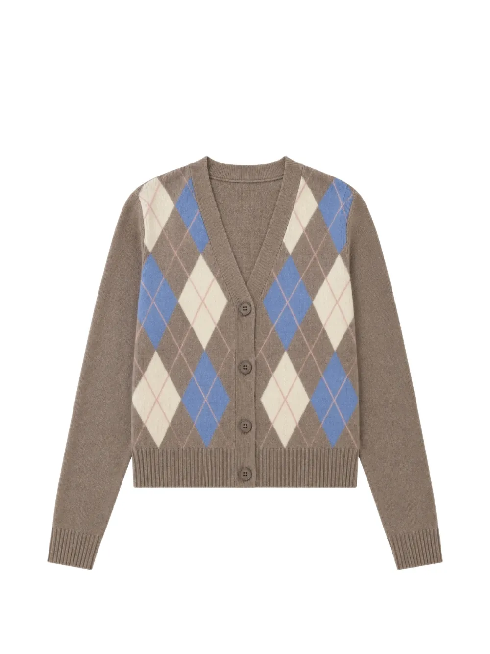 Chinti & Parker argyle-pattern V-neck cardigan