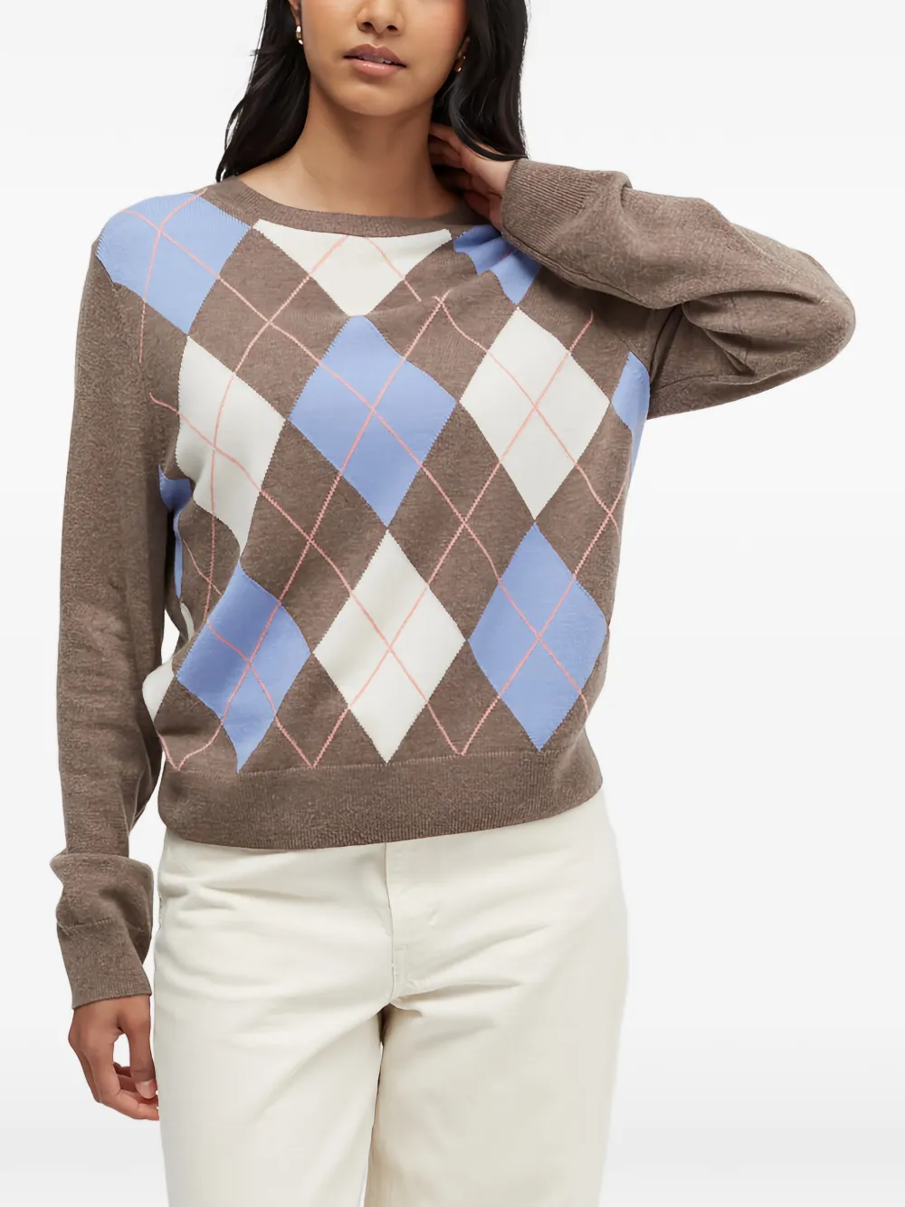 Chinti & Parker argyle-pattern sweater Bruin