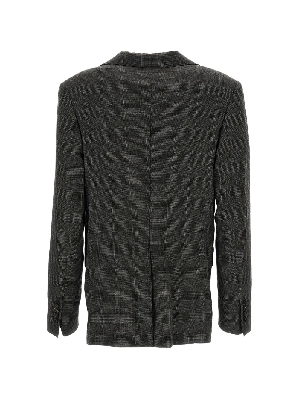 Simone Rocha embellished prince of wales check jacket Grijs