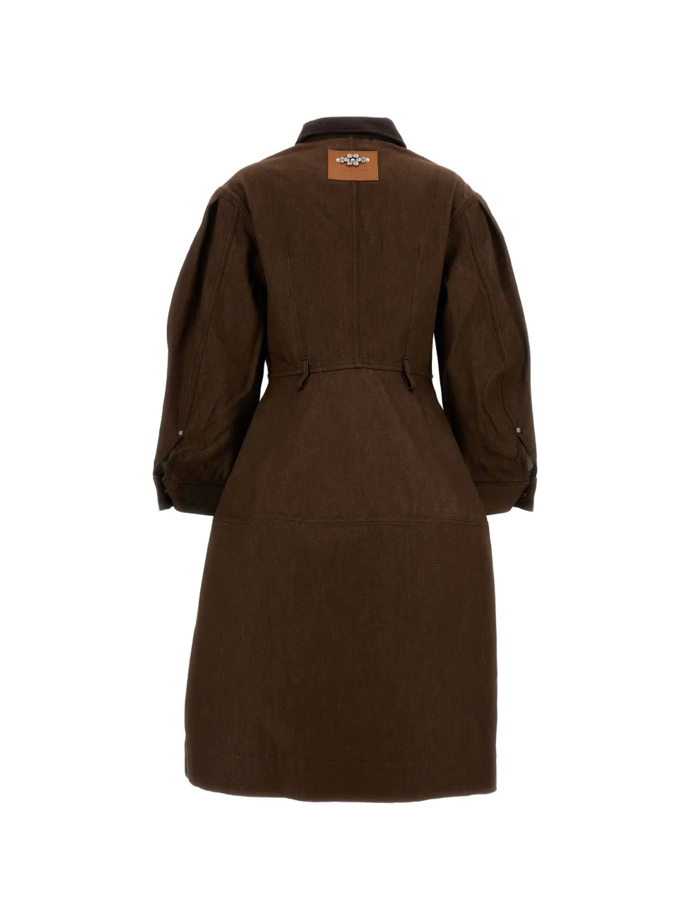 Simone Rocha Mini Shirt Dress in Brown, view 2