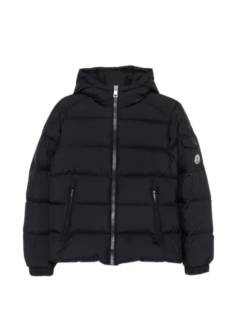 Moncler Enfant logo-patch hooded jacket