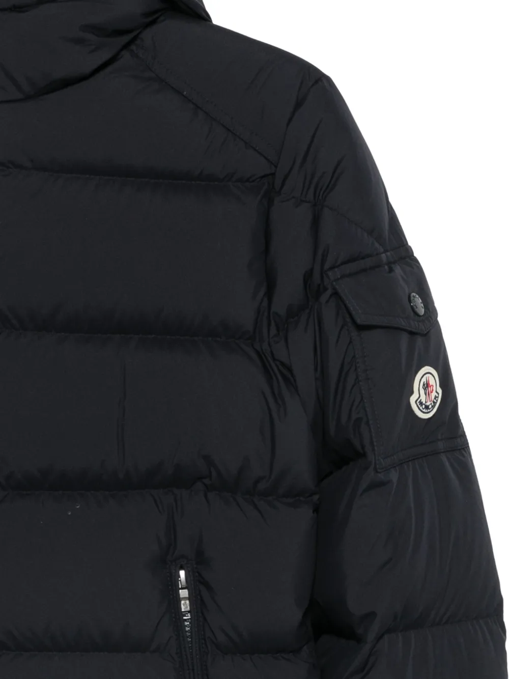 Moncler Enfant Jack met capuchon Blauw