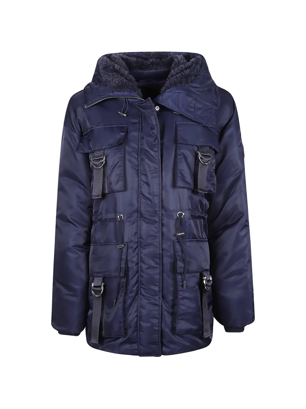 PINKO hooded padded coat - Blu