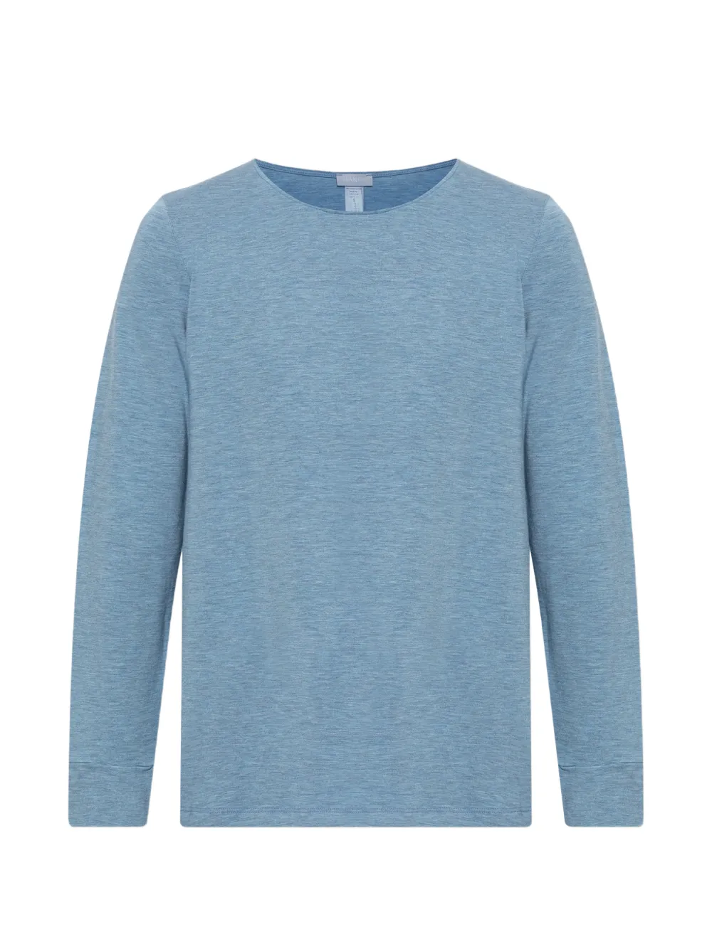 Hanro Natural Elegance long-sleeve pyjama top - Blau