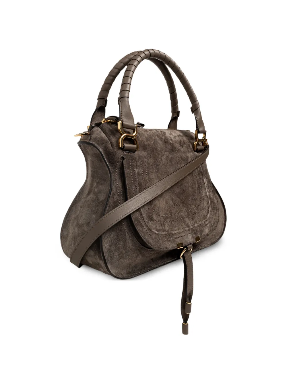 Chloé Marcie M suède shopper Grijs