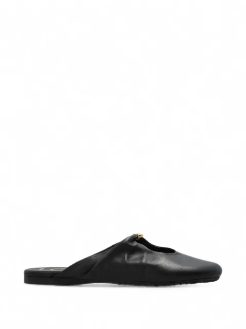 LOEWE Pebble leather flat mules