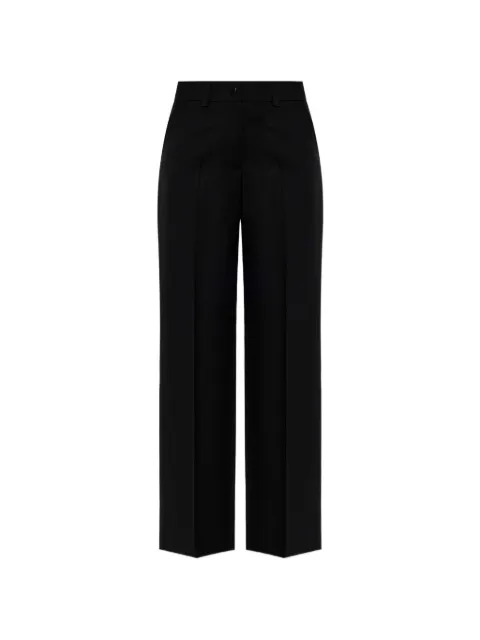 Moncler logo-patch straight-leg trousers