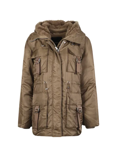 PINKO hooded multi-pocket coat