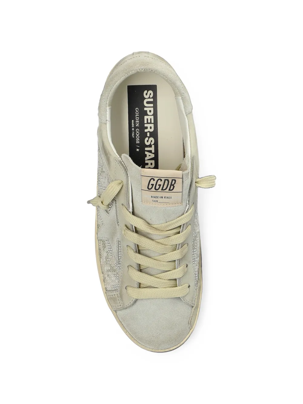 Golden Goose Super-Star crystal-embellished sneakers Beige