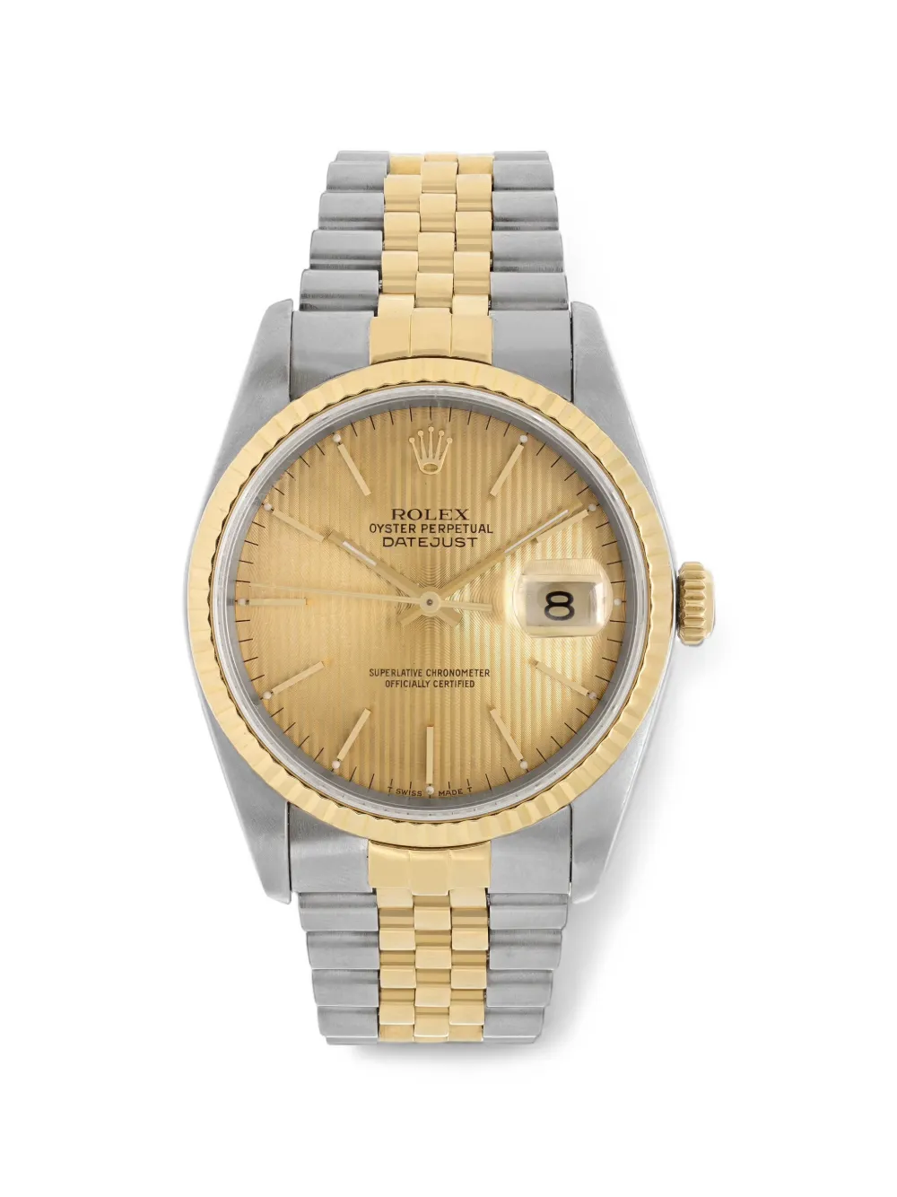 Rolex Datejust fluted bezel 36mm watch - Gold