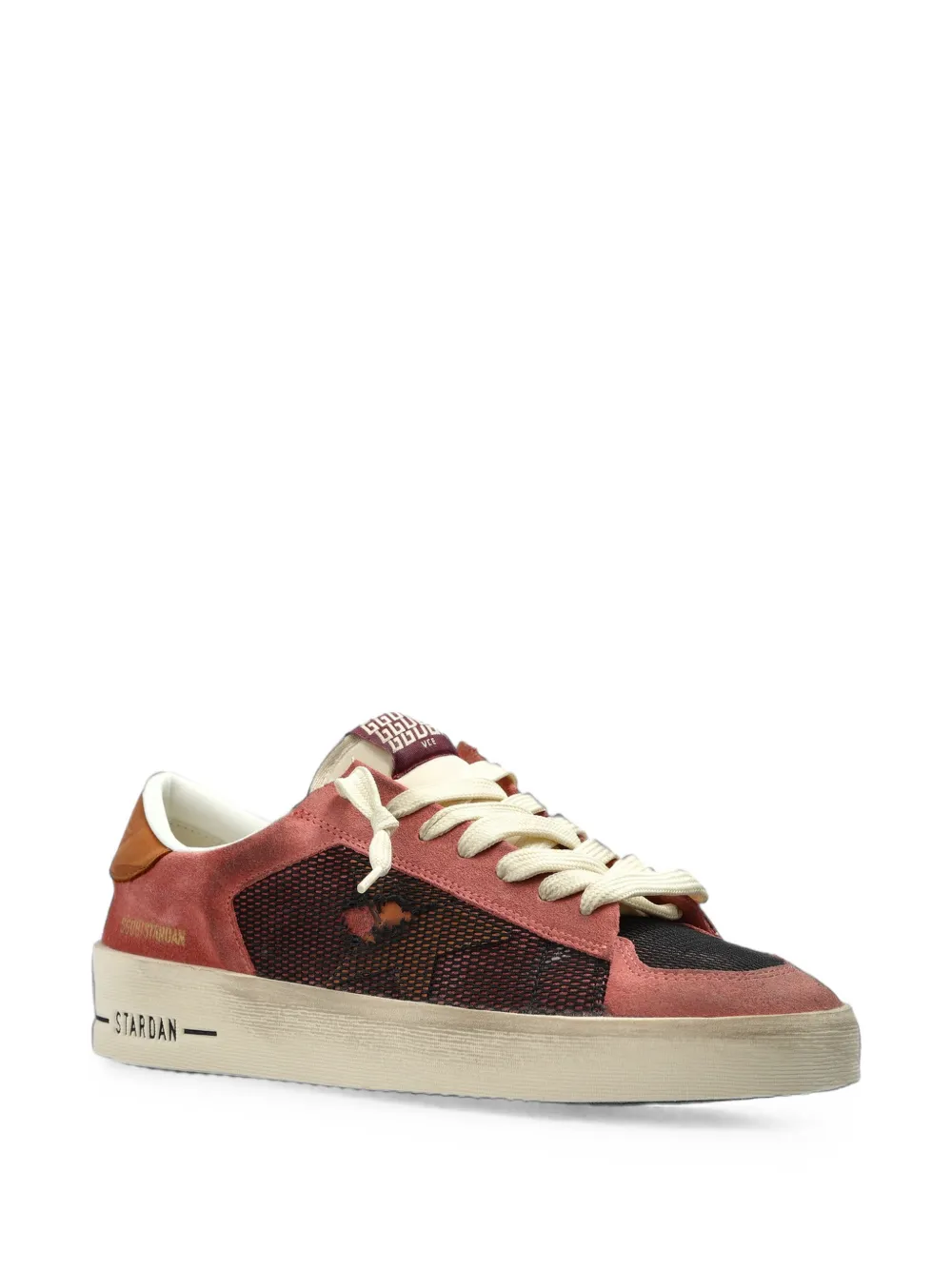 Golden Goose Stardan in pink suede with beige star Roze