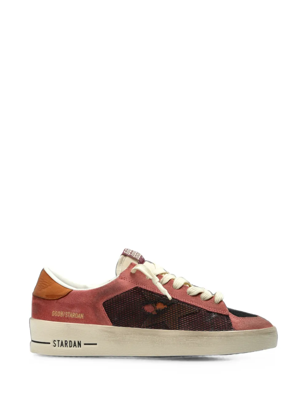 Golden Goose Stardan in pink suede with beige star Roze