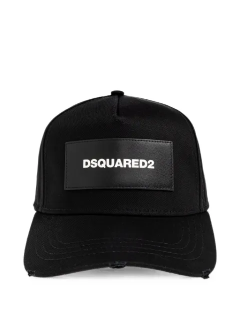 DSQUARED2 logo-patch distressed baseball cap