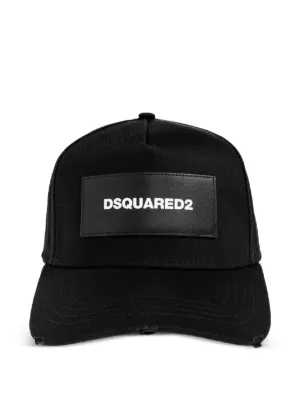 DSQUARED2 キャップ ブラック DSQUARED2 ロゴ キャップ | ブラック | FARFETCH JP