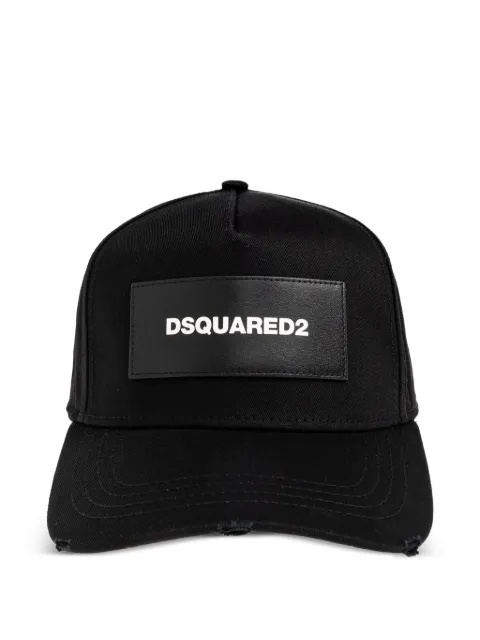 DSQUARED2 logo-patch distressed baseball cap