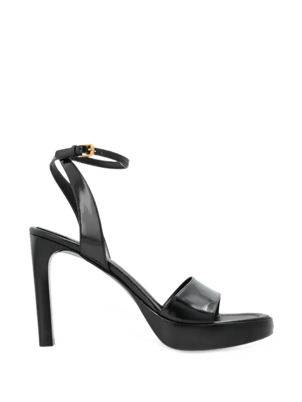 Balenciaga Fargo Sand Ankle-strap Sandals in Black
