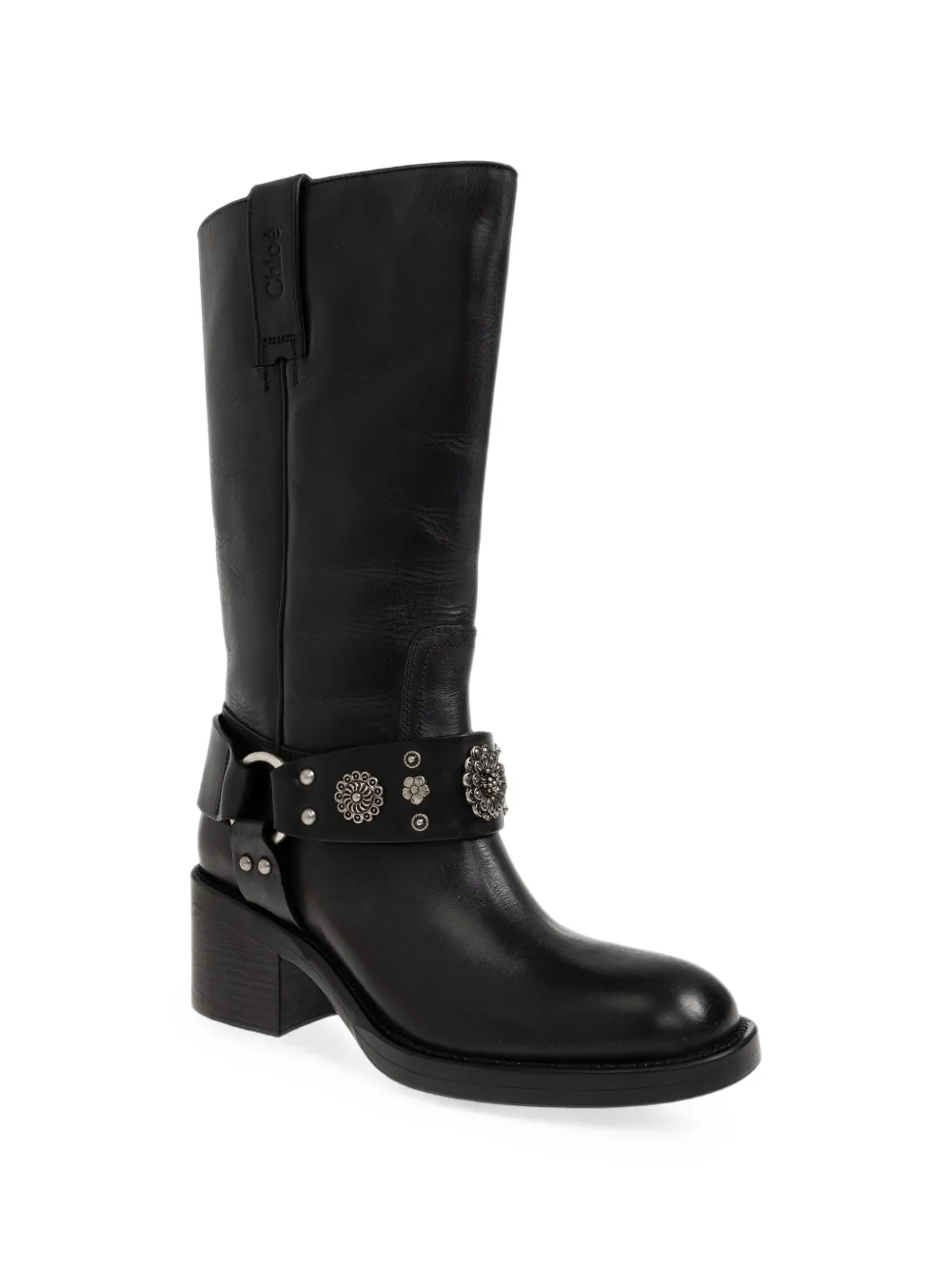 Chloé Dakota leather biker boots Zwart