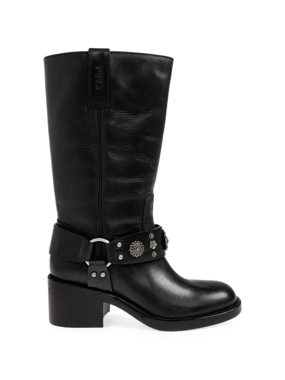 Chloé Dakota leather biker boots Zwart