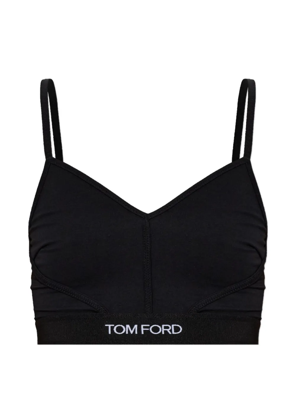 TOM FORD logo-underband V-neck bra - Nero