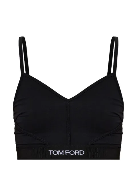 TOM FORD logo-underband V-neck bra