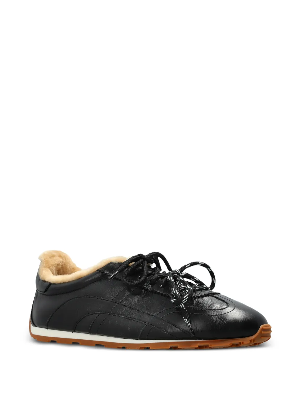 DSQUARED2 DC-642 leather sneakers Zwart