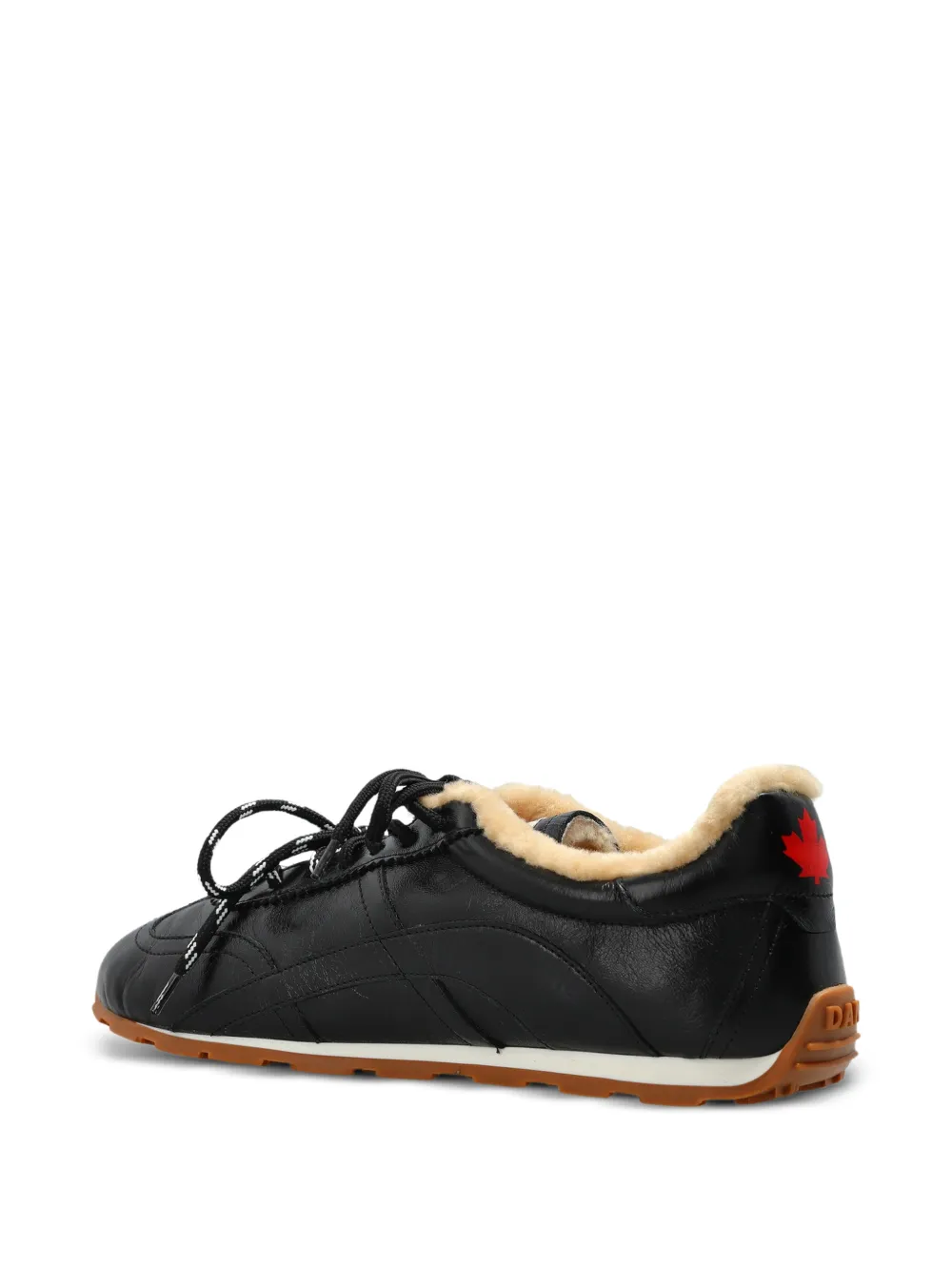 DSQUARED2 DC-642 leather sneakers Zwart