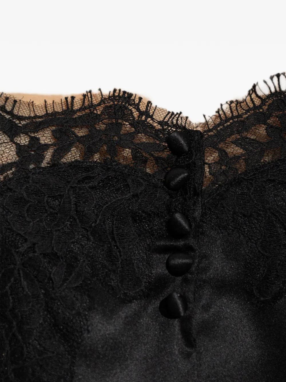Dolce & Gabbana Romper met kanten afwerking Zwart