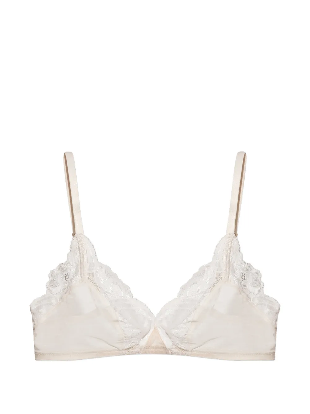 Hanro Lysia lace-trim bra - Toni neutri