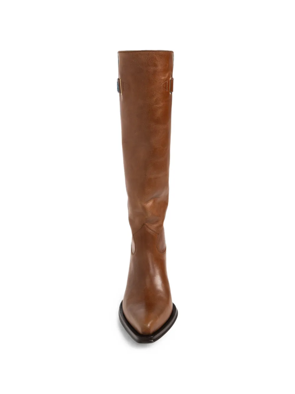 Chloé Azelan embroidered leather boots Bruin
