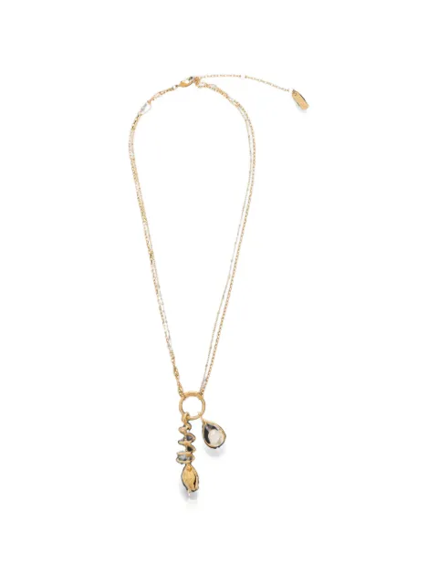 Chloé Tulip charm layered necklace