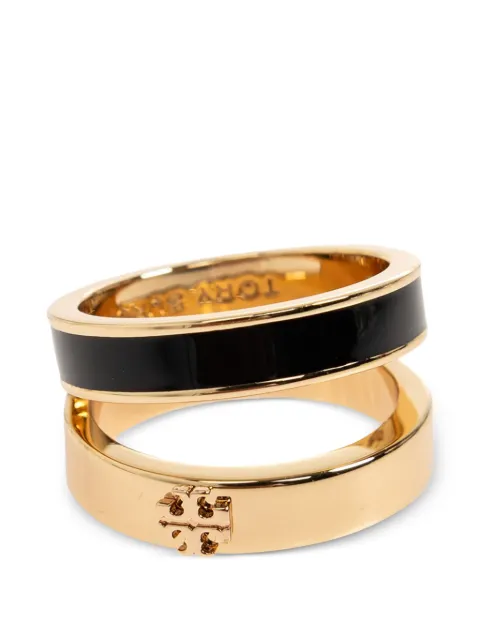 Tory Burch Icon enamel double ring