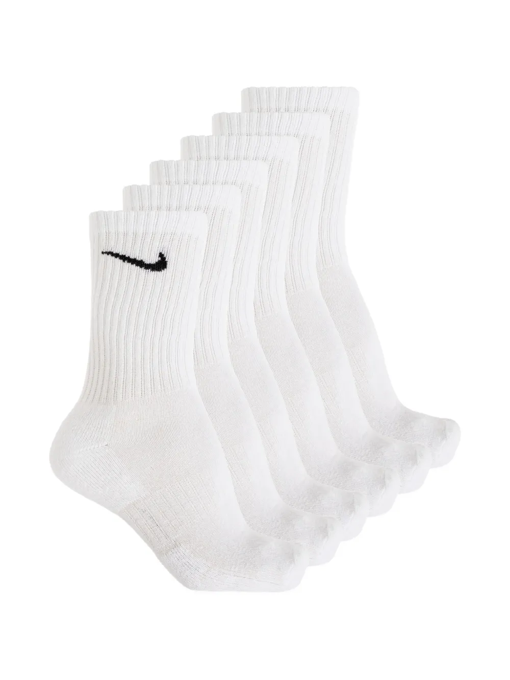 Nike logo-embroidered ribbed socks (set of three) - Bianco