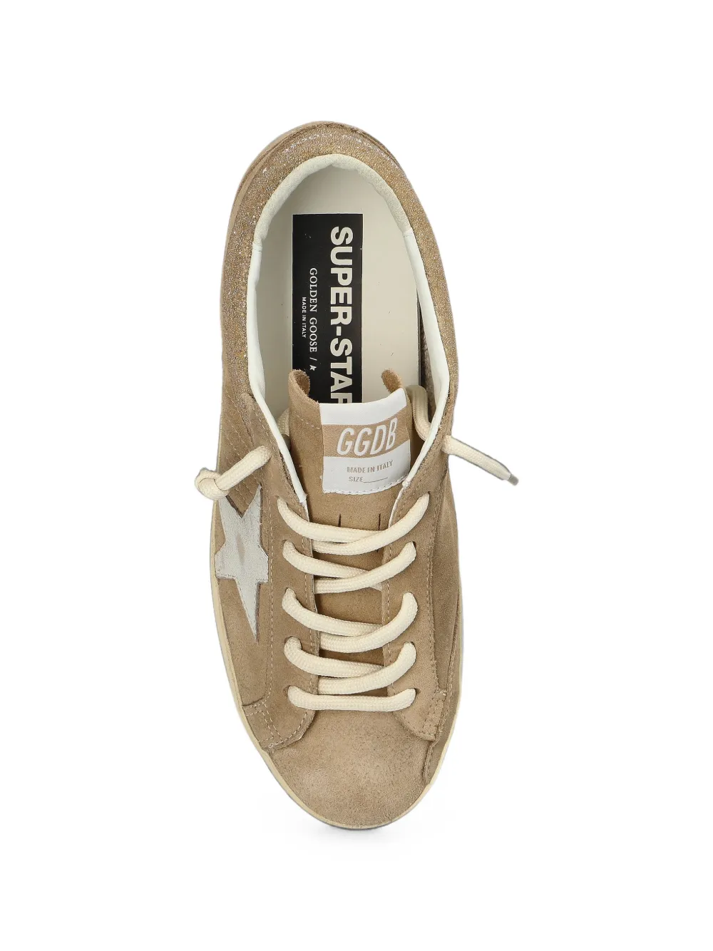 Golden Goose Super-Star metallic-detail sneakers Beige